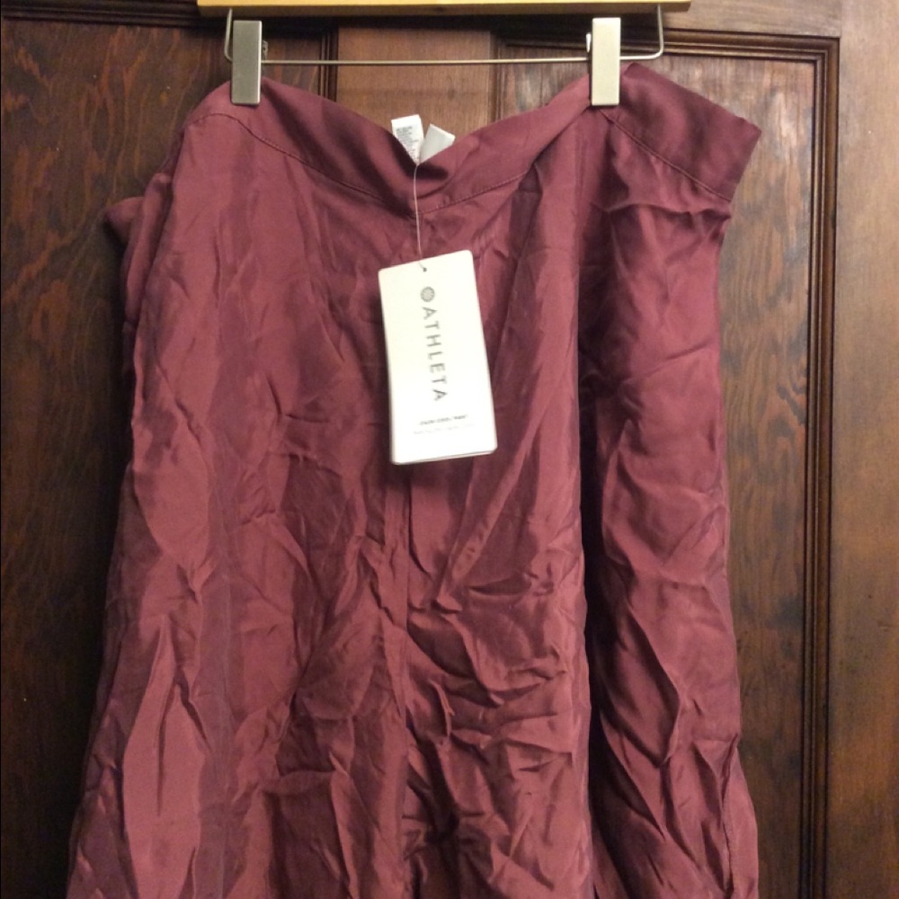 NWT Athleta Calm cool lounging satin pant